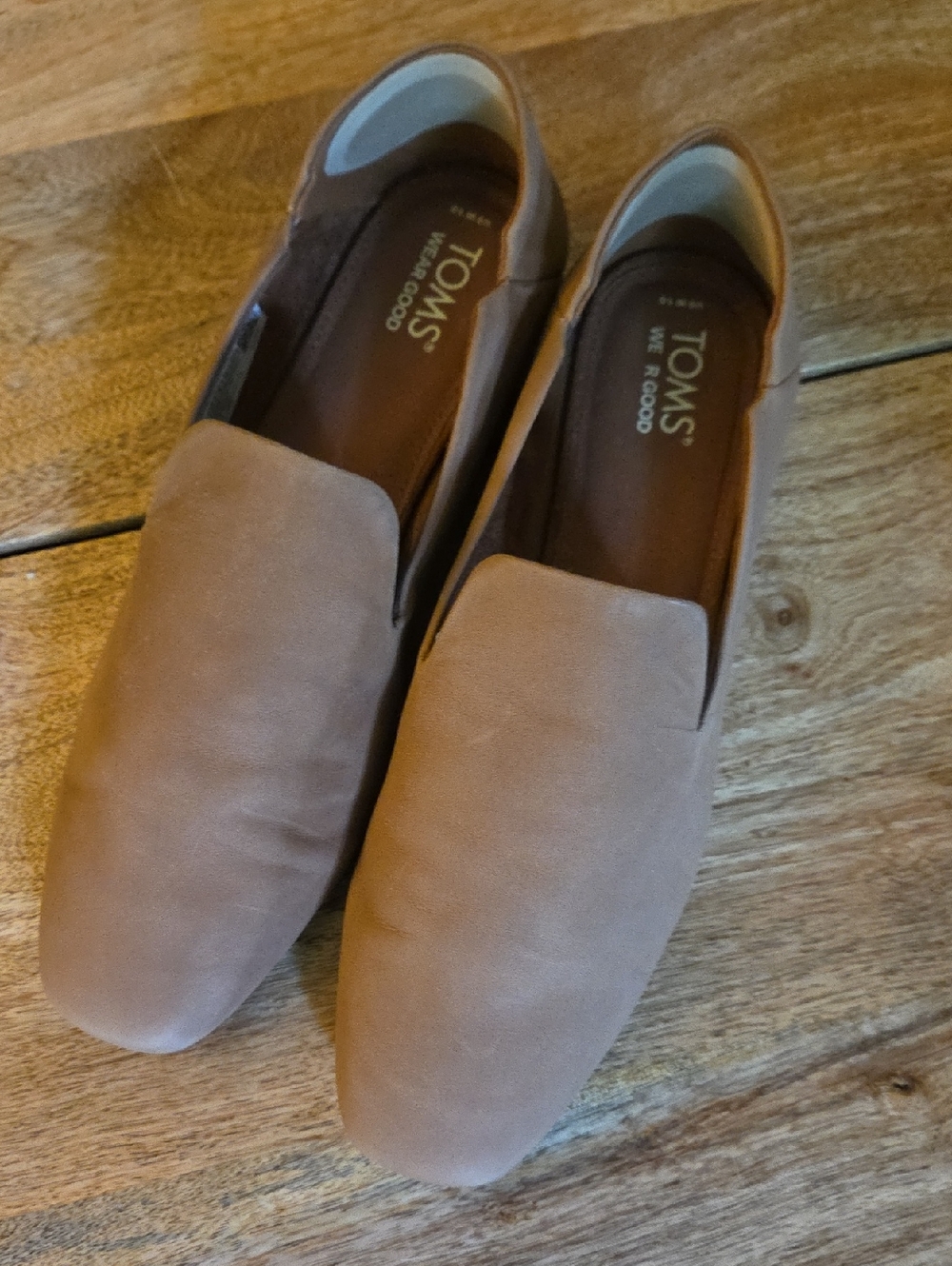 Toms Women's Slip-On Loafers in Taupe Brown Sz 10